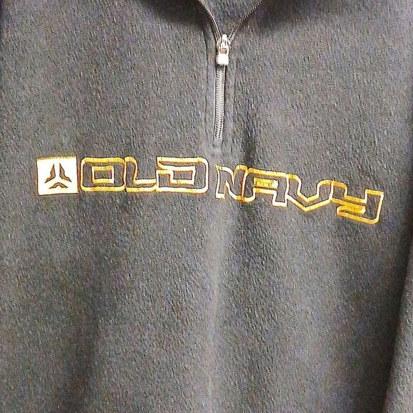 ❄️Old Navy Black Pullover Sweater for Men XXL DRAWSTRING BOTTOM - Picture 2 of 6